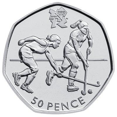 Hockey 50p coin